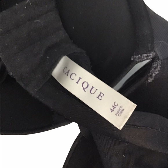 Cacique Black Underwire Bra , 44C, EUC - Picture 3 of 3